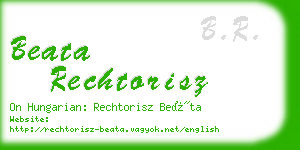 beata rechtorisz business card